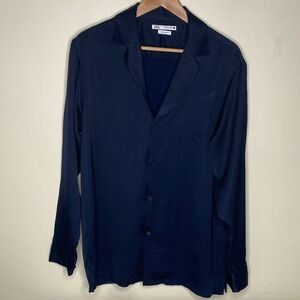 Zara Men's Deep Blue Shirt Jacket